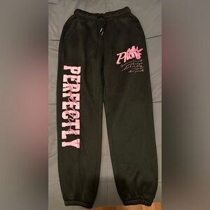Black and Pink Kids Sweatpants